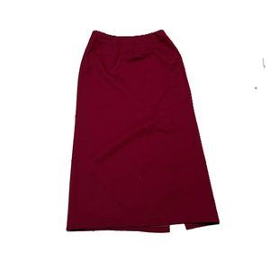 Women's Maxi Long Maroon Talbot's Skirt with back slit size 12